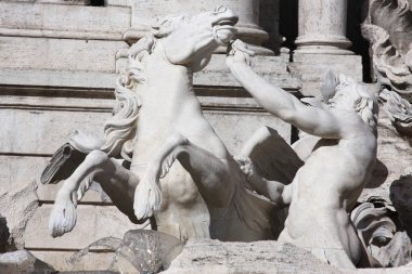 Trevi fountain in Rome,Italy clipart