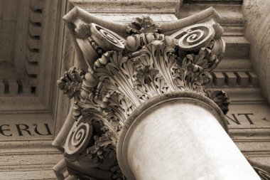 Architectural details of San Giovanni clipart