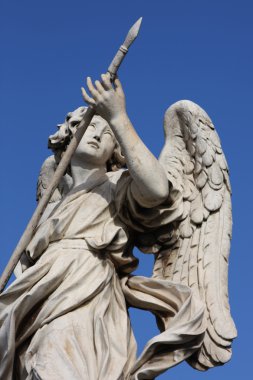 Bernini angel sculpture in Rome clipart