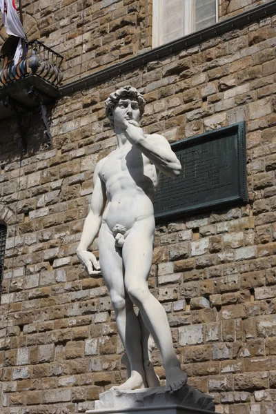 David de Michelangelo en Florencia, Italia — Foto de Stock