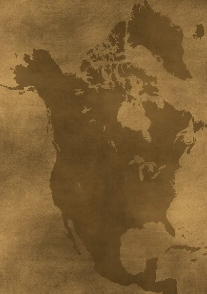 Oude grunge Amerika kaart illustratie — Stockfoto