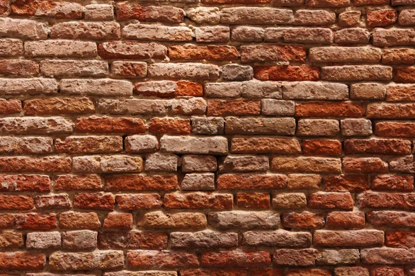 Old cracked red bricks texture — Stock Photo, Image