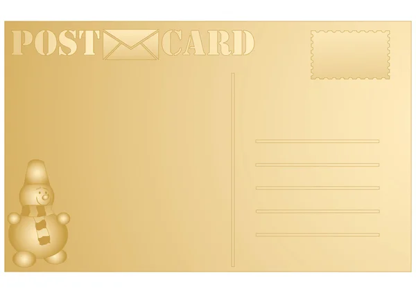 Vetor de cartão postal de Natal em branco — Vetor de Stock