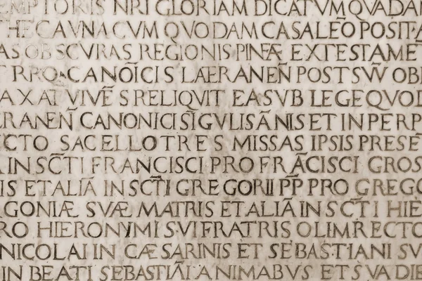 Inscription catholique latine médiévale — Photo