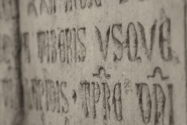 Inscription catholique latine médiévale — Photo