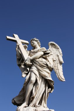 Bernini angel sculpture in Rome clipart