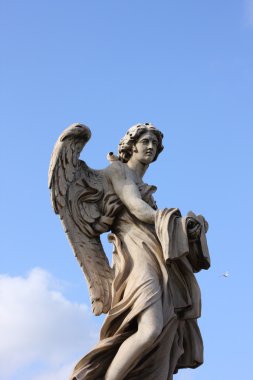 Bernini angel sculpture in Rome clipart