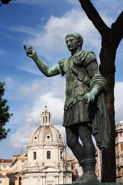 Imperador Augusto escultura em Roma, Itália — Fotografia de Stock