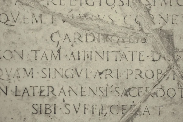 Inscripción católica latina medieval —  Fotos de Stock