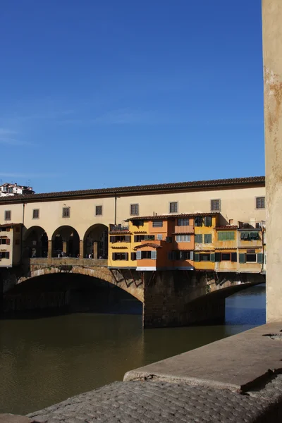 Μεσαιωνική γέφυρα ponte vecchio — Φωτογραφία Αρχείου