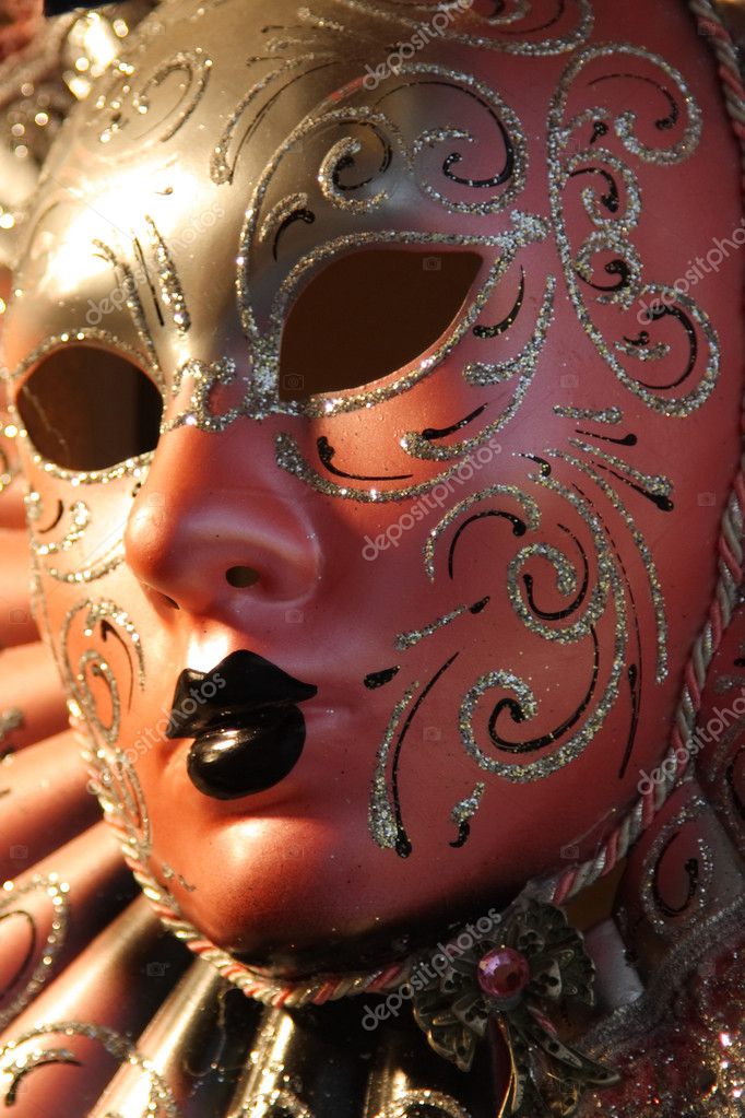 Traditional Venice mask with coloured decoration – Stock Editorial ...