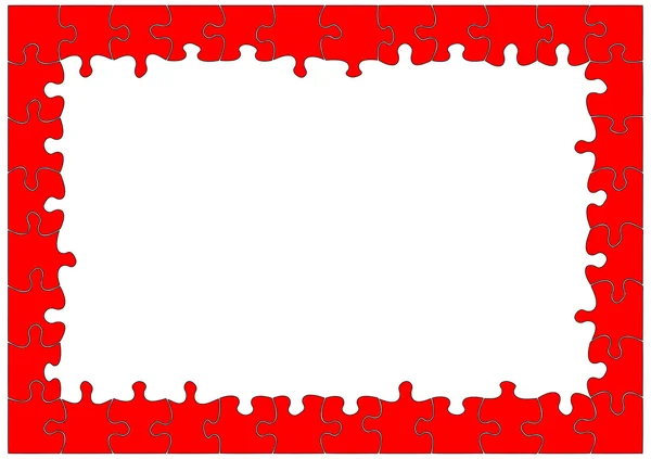 Abstrakter Hintergrund Puzzle-Rahmen — Stockvektor