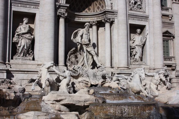 Fontanna di Trevi w Rzymie, Włochy — Zdjęcie stockowe