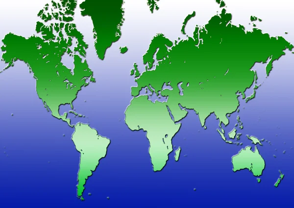 Mappa del mondo — Foto Stock