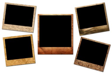 Polaroid frames clipart