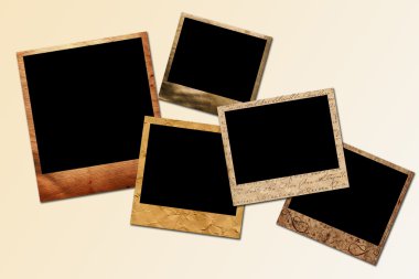 Polaroid frames clipart