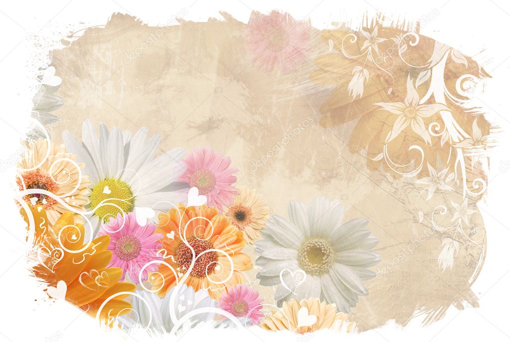 Floral wedding background