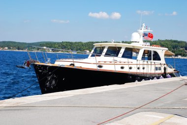 Luxury yacht clipart