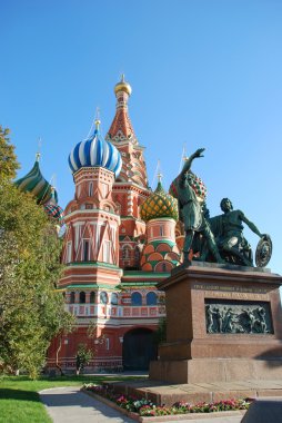St.Basil cathedral in Moscow, Russia. clipart