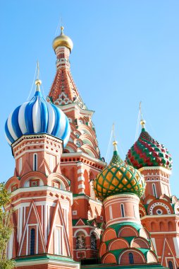 St.Basil cathedral in Moscow, Russia. clipart