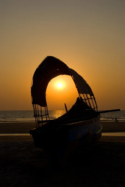 stock image Traditional boat of India, GOA