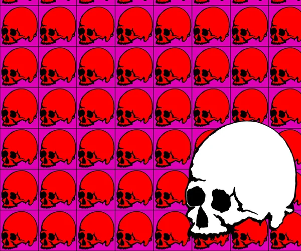 Grunge skull background — Stock Photo, Image