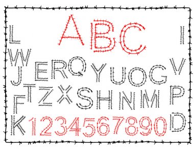 Hand-drawn alphabet clipart