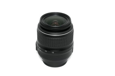 Camera lens on isolated background clipart