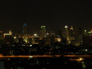 Bangkok night view clipart