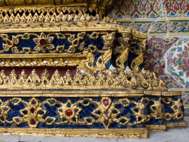 Details of the King palace Thailand clipart