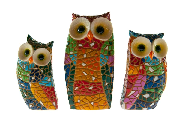Owl family — Stock Photo, Image