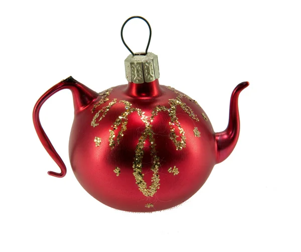 Christmas teapot toy — Stock Photo, Image