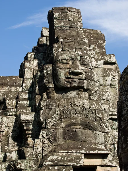 Kambodjanska sten ansikte — Stockfoto