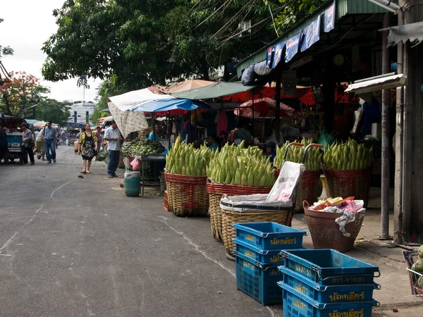 Bangkok traditionele marktplaats Stockfoto