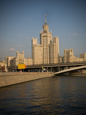 Russian skyscraper by stalin clipart