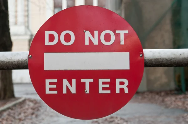 Do not enter — Stock Photo, Image