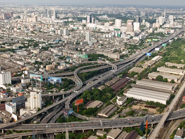 Bangkok uitzicht vanaf het hoogste punt Stockafbeelding