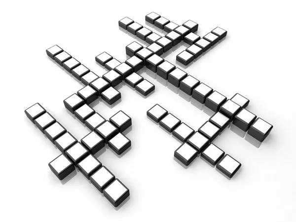 Boxes_crossword — Stockfoto