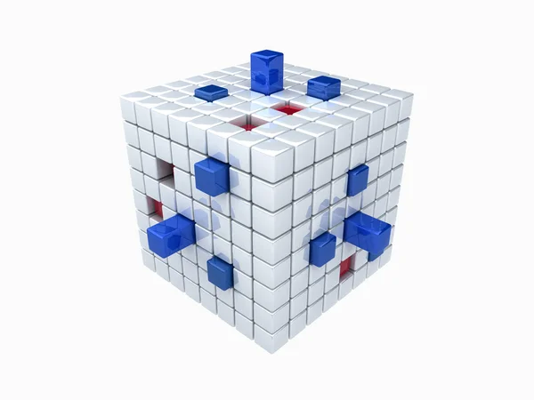 Cube_rb_sides — Stock Photo, Image