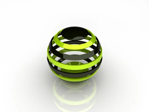 Absztrakt zöld gömb — Stock Fotó