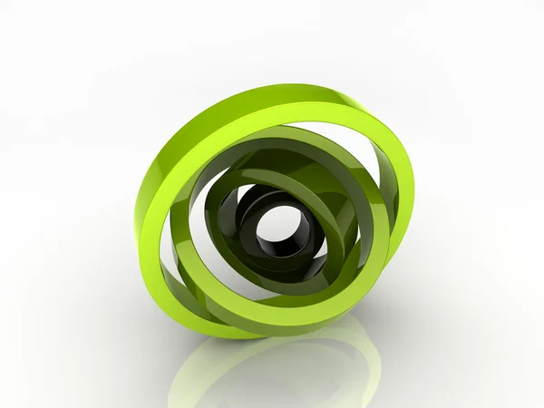 Illustration of abstract rotated circles — Stockfoto