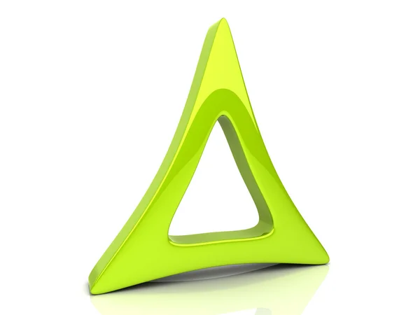 Symbol trojúhelníku — Stock fotografie