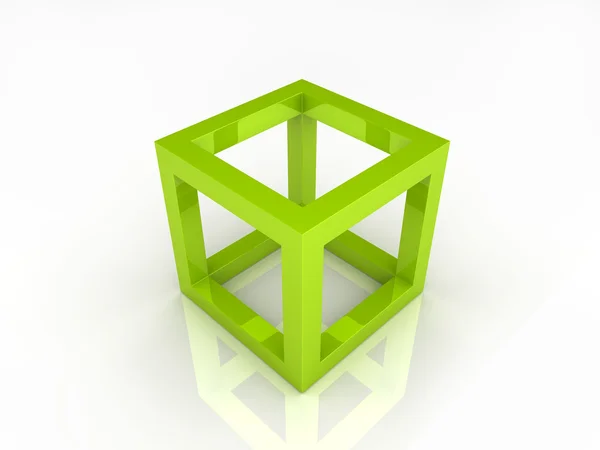 Frame cube — Stock Photo, Image
