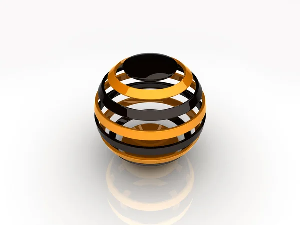 Abstract orange sphere — Stock Photo, Image