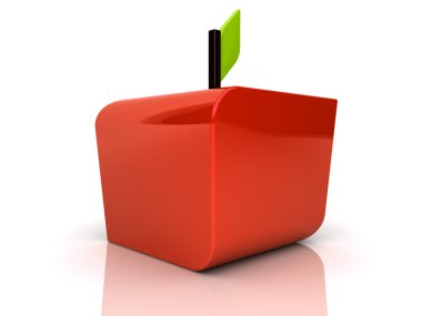 Red apple clipart