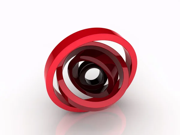 Illustration of abstract rotated circles — Stock Photo, Image