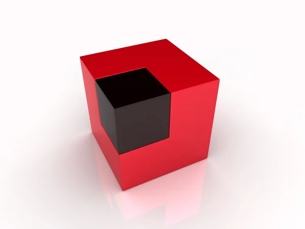 União de cubos grandes e pequenos — Fotografia de Stock