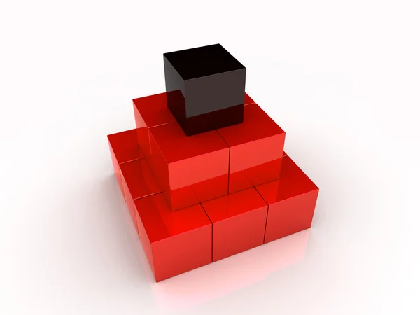 Cubes(pyramid) — Stock Photo, Image
