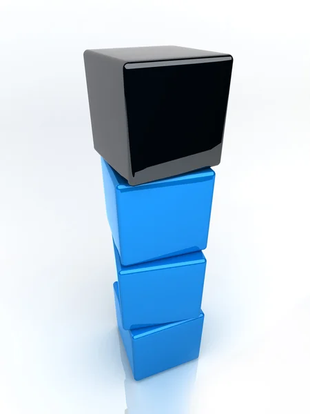 Structure from cubes — Stock Photo, Image