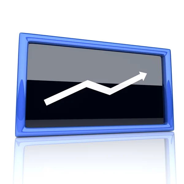 Rising graph — Stock Photo, Image